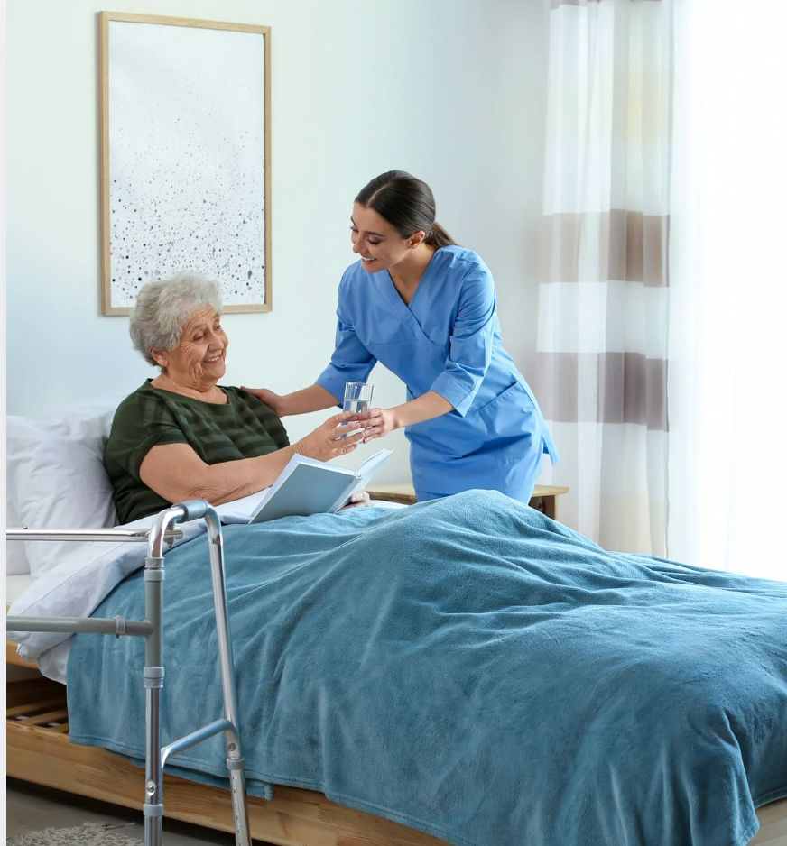 Compassionate caregiver providing dignified end-of-life support and comfort care at home in Los Angeles.